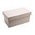 CAIXA ORGANIZADORA DE MDF LAQUEADA OFF -WHITE 30CM X 17CM X 13CM - WOODART - Imagem 1