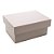CAIXA ORGANIZADORA DE MDF LAQUEADA OFF -WHITE 20CM X 14,5CM X 8,5CM - WOODART - Imagem 1