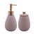 CONJUNTO 2 PEÇAS PARA BANHEIRO DE CERÂMICA GRANILITE NUDE - WOLFF - Imagem 1