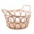 CESTO DECORATIVO DE RATTAN COM ALÇA NATURE 30CM X 30CM X 14CM - WOLFF - Imagem 1