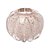 CENTRO DE MESA DE VIDRO ITALY TRANSPARENTE E DOURADO 12CM X 12CM X 10CM - WOLFF - Imagem 1