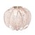 CENTRO DE MESA DE VIDRO ITALY TRANSPARENTE E DOURADO 12CM X 12CM X 10CM - WOLFF - Imagem 2