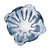 CENTRO DE MESA DE VIDRO ITALY AZUL 15CM X 8CM - WOLFF - Imagem 4