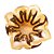 CENTRO DE MESA DE VIDRO ITALY ÂMBAR E MARROM 15CM X 8CM - WOLFF - Imagem 4