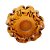CENTRO DE MESA DE VIDRO ITALY ÂMBAR 25CM X 12CM - WOLFF - Imagem 4