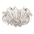 CENTRO DE MESA DE VIDRO ITALY 24CM X 11CM - WOLFF - Imagem 1