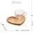 XÍCARA DE CHÁ COM PIRES EM MADEIRA PINUS CORAÇÃO 190ML - WOODART - Imagem 2