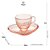 XÍCARA DE CAFÉ COM PIRES CORAÇÃO PEARL ROSA 85ML - WOLFF - Imagem 2