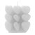VELA DE PARAFINA HEART CUBE BRANCA 6,5CM - WOLFF - Imagem 3