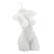 VELA DE PARAFINA BUSTO BRANCA 6CM X 4,5CM X 9CM - WOLFF - Imagem 2