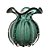 VASO DE VIDRO ITALY VERDE ESMERALDA 11,5CM X 13CM - WOLFF - Imagem 3