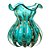 VASO DE VIDRO ITALY VERDE E ROSÉ 11,5CM X 13CM - WOLFF - Imagem 3