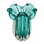 VASO DE VIDRO ITALY TIFFANY 19CM X 24CM - WOLFF - Imagem 1