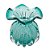 VASO DE VIDRO ITALY TIFFANY 11,5CM X 13CM - WOLFF - Imagem 1