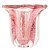 VASO DE VIDRO ITALY ROSA E DOURADO 14,5CM X 13CM - WOLFF - Imagem 3
