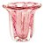 VASO DE VIDRO ITALY ROSA E DOURADO 14,5CM X 13CM - WOLFF - Imagem 2