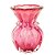 VASO DE VIDRO ITALY ROSA E DOURADO 12CM X 16CM - WOLFF - Imagem 2
