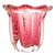 VASO DE VIDRO ITALY ROSA E DOURADO 12CM X 11CM - WOLFF - Imagem 3
