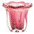 VASO DE VIDRO ITALY ROSA E DOURADO 12CM X 11CM - WOLFF - Imagem 2