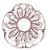 VASO DE VIDRO ITALY ROSA CLARO E DOURADO 10CM X 11CM - WOLFF - Imagem 4