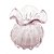 VASO DE VIDRO ITALY ROSA CLARO 10CM X 11CM - WOLFF - Imagem 1