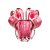 VASO DE VIDRO ITALY ROSA 14CM X 13CM - WOLFF - Imagem 1