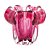 VASO DE VIDRO ITALY ROSA 14CM X 13CM - WOLFF - Imagem 2