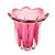 VASO DE VIDRO ITALY ROSA 14,5CM X 13CM - WOLFF - Imagem 1