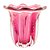 VASO DE VIDRO ITALY ROSA 14,5CM X 13CM - WOLFF - Imagem 2