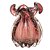 VASO DE VIDRO ITALY PÚRPURA E ROSÉ 13CM X 17CM - WOLFF - Imagem 2
