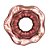 VASO DE VIDRO ITALY PÚRPURA E ROSÉ 10CM X 11CM - WOLFF - Imagem 4