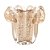 VASO DE VIDRO ITALY DOURADO 14CM X 13CM - WOLFF - Imagem 2