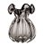 VASO DE VIDRO ITALY CINZA 13CM X 17CM - WOLFF - Imagem 3