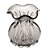 VASO DE VIDRO ITALY CINZA 10CM X 11CM - WOLFF - Imagem 1
