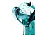 VASO DE VIDRO ITALY AZUL E ROSÉ 18CM X 21CM - WOLFF - Imagem 5