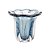 VASO DE VIDRO ITALY AZUL 14,5CM X 13CM - WOLFF - Imagem 2