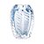 VASO DE VIDRO ITALY AZUL 11CM X 11CM X 15CM - WOLFF - Imagem 3