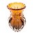 VASO DE VIDRO ITALY ÂMBAR E MARROM 9,5CM X 14CM - WOLFF - Imagem 1