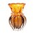 VASO DE VIDRO ITALY ÂMBAR E MARROM 7,5CM X 12CM - WOLFF - Imagem 3