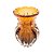 VASO DE VIDRO ITALY ÂMBAR E MARROM 7,5CM X 12CM - WOLFF - Imagem 1