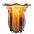 VASO DE VIDRO ITALY ÂMBAR E MARROM 18CM X 18,5CM - WOLFF - Imagem 3