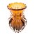 VASO DE VIDRO ITALY ÂMBAR E MARROM 12CM X 16CM - WOLFF - Imagem 1