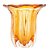 VASO DE VIDRO ITALY ÂMBAR 18CM X 18,5CM - WOLFF - Imagem 3
