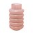 VASO DE VIDRO GOMOS ROSA 15CM X 15CM X 25CM - WOLFF - Imagem 1