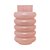 VASO DE VIDRO GOMOS ROSA 15CM X 15CM X 25CM - WOLFF - Imagem 3
