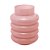 VASO DE VIDRO GOMOS ROSA 15CM X 15CM X 20CM - WOLFF - Imagem 2