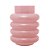 VASO DE VIDRO GOMOS ROSA 15CM X 15CM X 20CM - WOLFF - Imagem 1