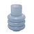 VASO DE VIDRO GOMOS AZUL 10CM X 10CM X 14CM - WOLFF - Imagem 1