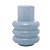 VASO DE VIDRO GOMOS AZUL 10CM X 10CM X 14CM - WOLFF - Imagem 2