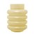 VASO DE VIDRO GOMOS AMARELO 15CM X 15CM X 20CM - WOLFF - Imagem 1